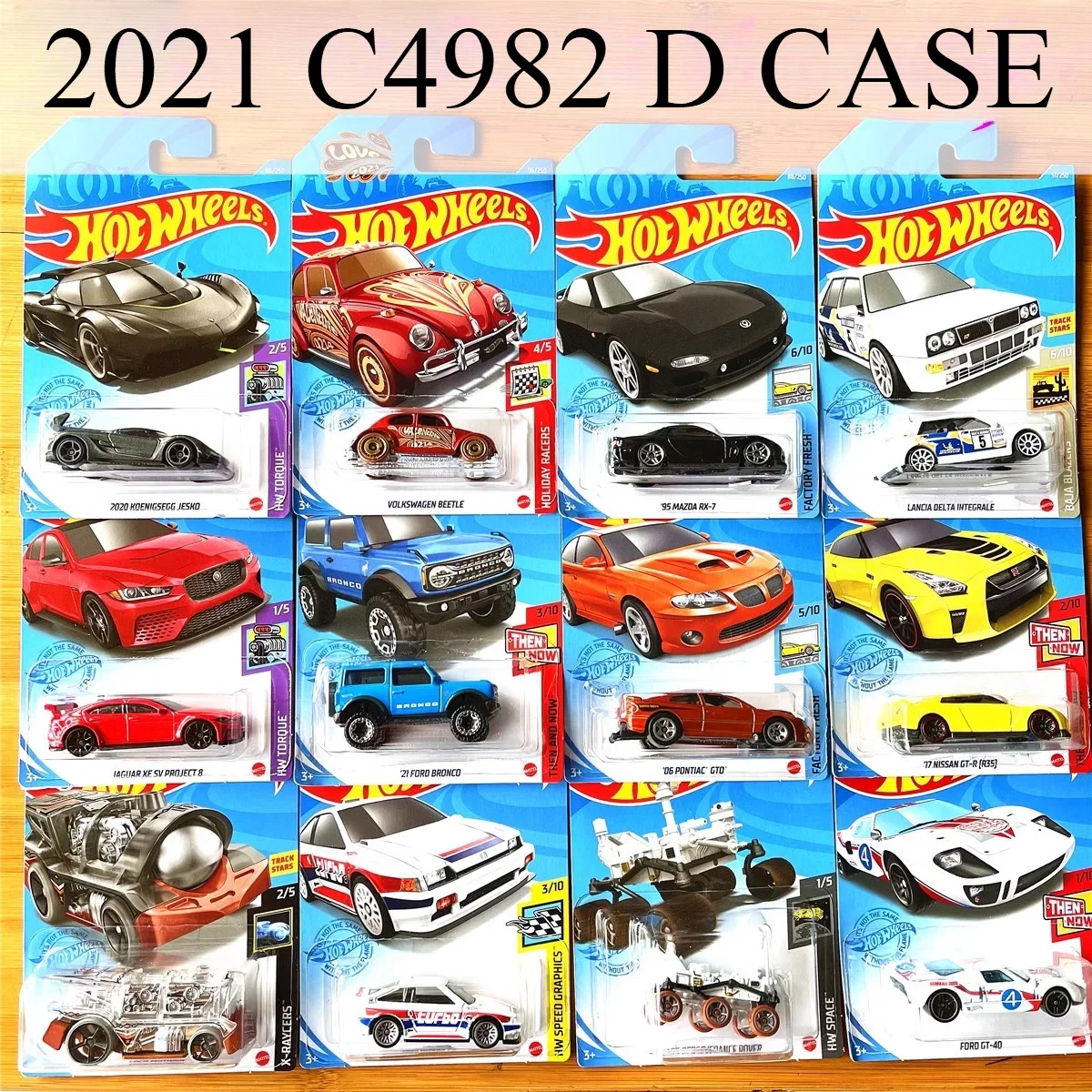 Hot Wheels Case D Original Hot Wheels 2021 C4982 D Case Miniatures