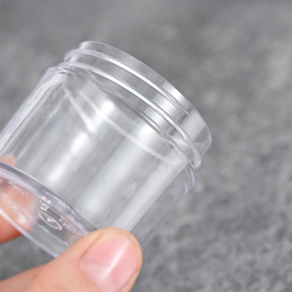 4 Barattoli Plastica 60ml A Bocca Larga - Contenitori Trasparenti Antiperdita Per Trucco E Viaggi - Foto 6