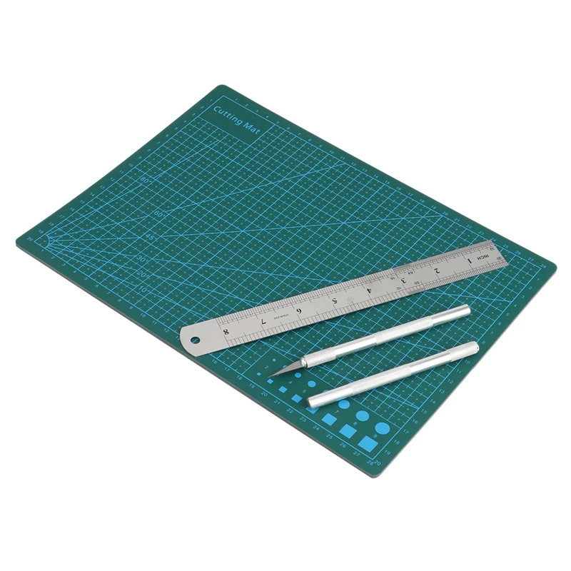 woodtech multi boring machine A4 Paper-Cutting Art Stereo Cutting Pad Engraving Knife Pad Art Knife Pad Engraving Tool Blade Set wood work bench