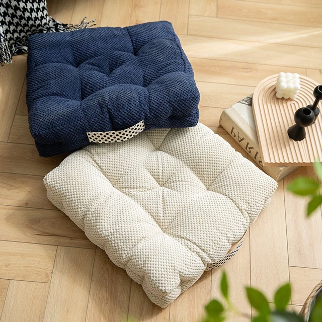 18x18 inches Square Chair Cuhsion Thicken Tufted Seat Cushion Pad Floor  Pillows for Dining Chair Sofa Patio Office Desk Chair