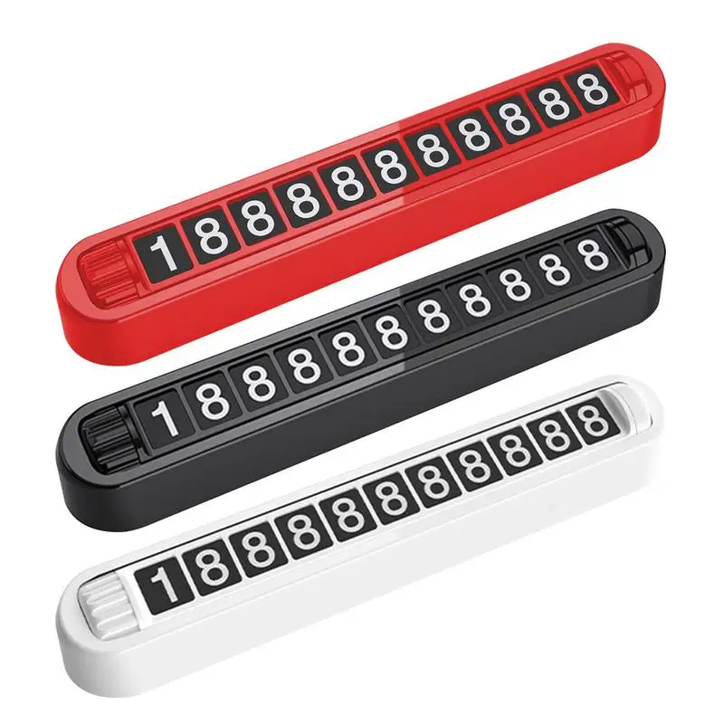 

Temporary Parking Number Plate Anti-slip Auto Phone Number Card Rotating Dashboard Phone Number Plate Green Fluorescent Numbers
