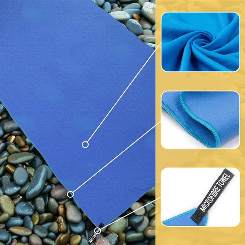Microfiber Quick Super Absorbent Towel Quick Dry Sports Beach Thick Large Towel For Travel Gym Fitness Jogging Swimming Yoga 6