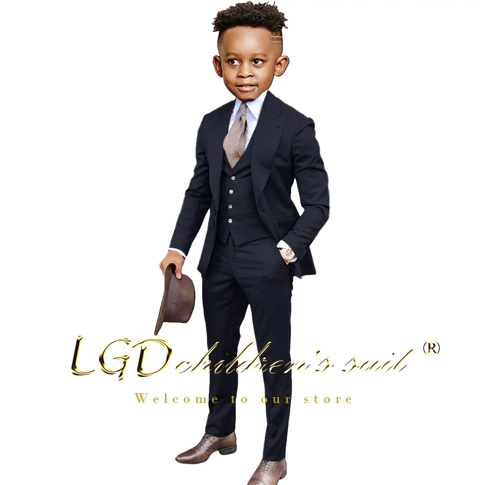Boys' 3-piece formal suit for weddings parties and special occasions for children aged 3-16 Boys Formal Suit Set