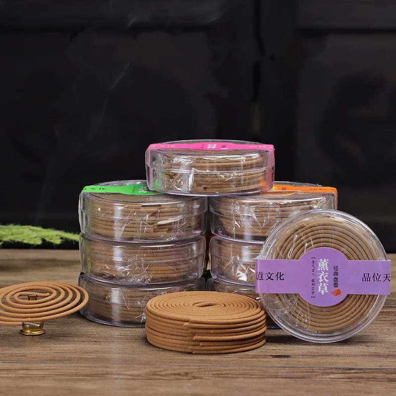 Incense Coils 20pcs Natural Sandalwood Agarwood Coil Incense Buddha Yoga Incense Indoor Smell Burning Home Decor Aromatherapy