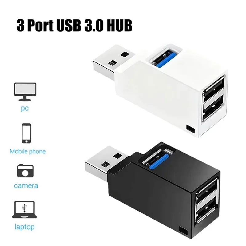 Versatile 3-in-1 USB Hub and Extender with Multi-Port Functionality