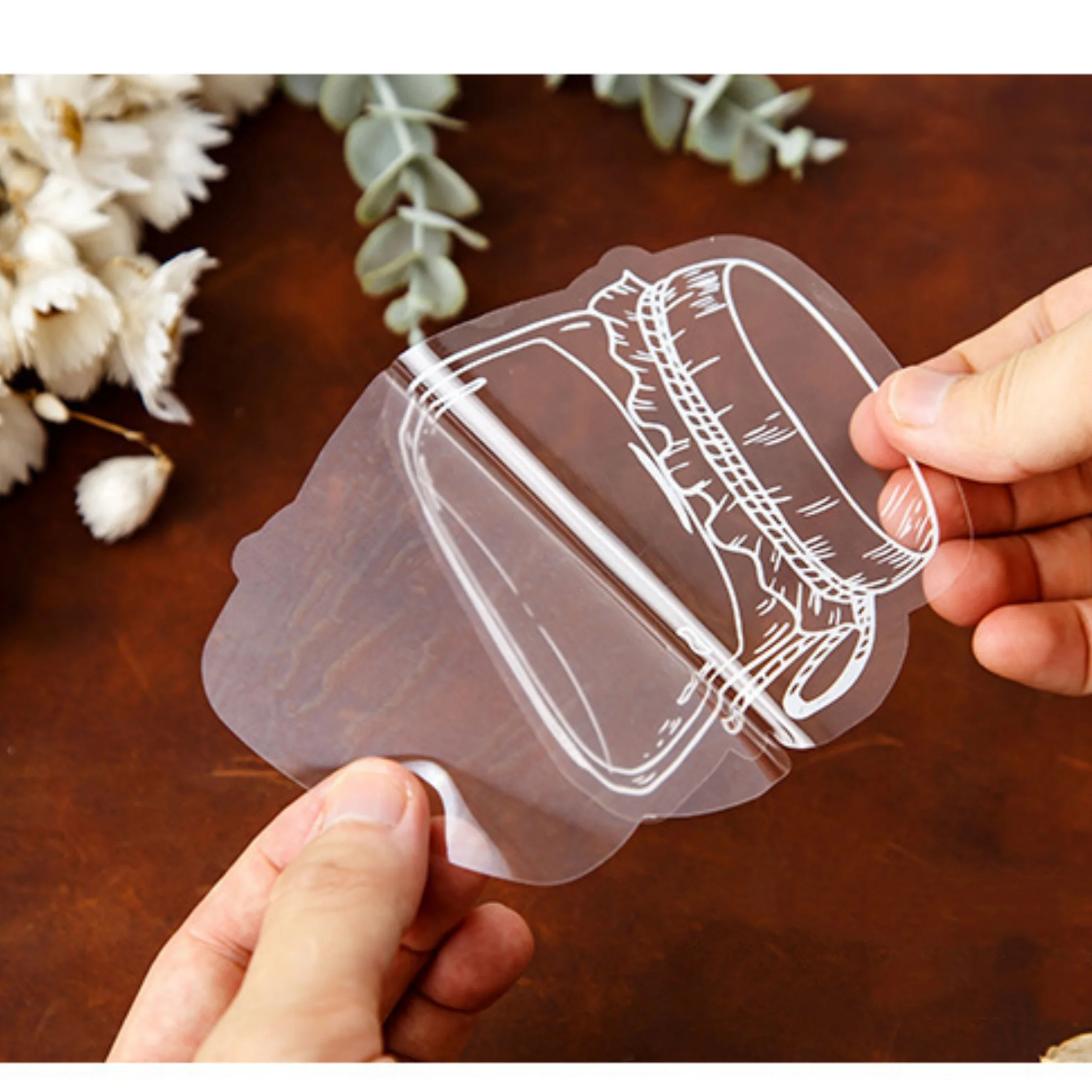 Dried flower bookmark handmade DIY material transparent specimen homemade drip glue embossed plant flower sticker bottle for ele 6