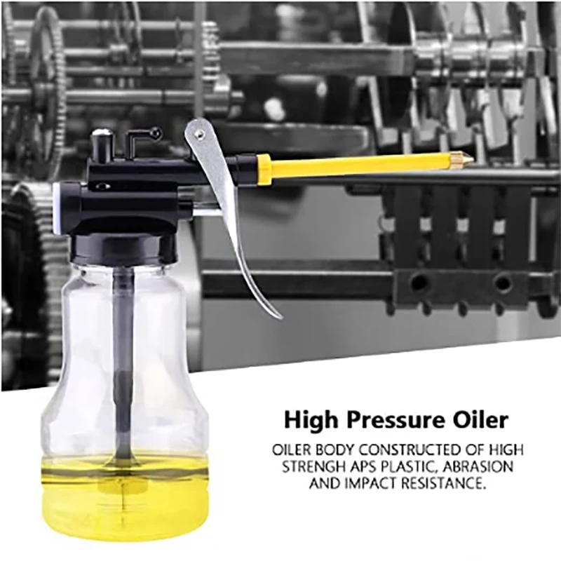 Oiler for Greasing Transparent Oil Can Lubrication High Pressure Pump
