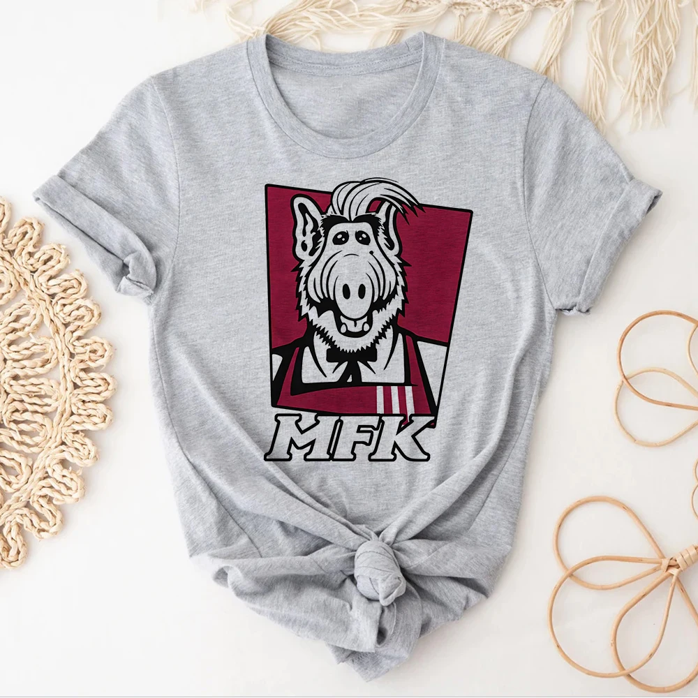 

Футболка Alf Alien, женская футболка с рисунком манги, женская одежда с рисунком в стиле 1920-х y2k