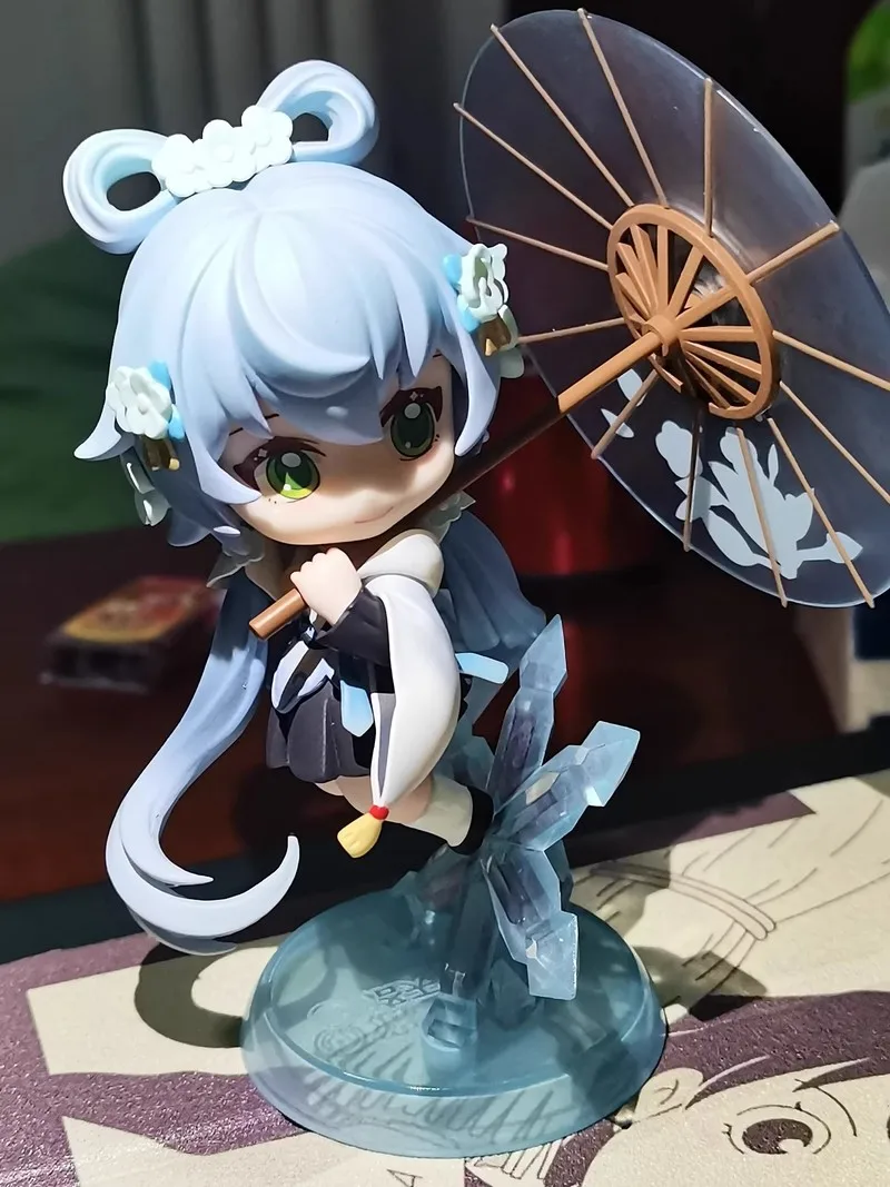 

Luo Tian Yi Ehua Snow Q Version ручная работа офиса подлинный шарнир 12 см анимация окружающая настольная декорация Модель Кукла подарок