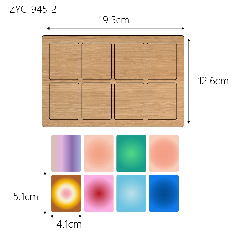 ZYC-945 square  wooden cutting molds are suitable for use in die-cutting machines