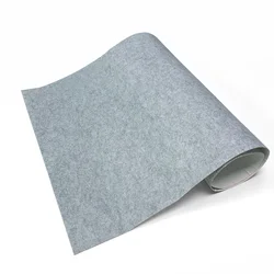 Self - Adhesive High - Temperature Resistant Non - Woven Felt Carpet for Home, Camper, and Car Repair (White gray)