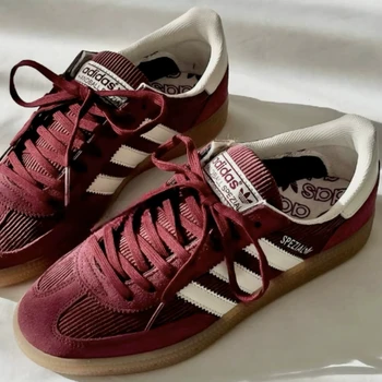 Adidas Originals Handball Spezial Shadow Red Vintage Versatile Scarpe da skateboard da donna Scarpe casual per il pendolarismo IG1978
