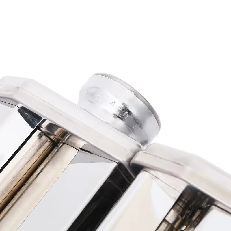 Hand Crank Pasta Maker 2 Blades Stainless Steel Manual Dumpling Noodle Making Machine Pressing Spaghetti Cutter Dough Hanger