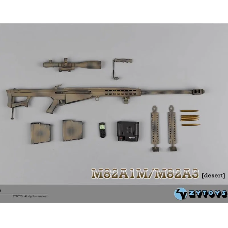 ZY15-9 1/6 Scale Barrett M82A1 Sniper Rifle for 12inch