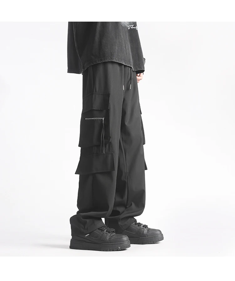 Description Picture 5 of itemFashion Cargo Pants Men Overalls Men Jogger Harlan Pants Streetwear Hip Hop Sweatpants Men Woman Elastic Waist Trousers S-3XL