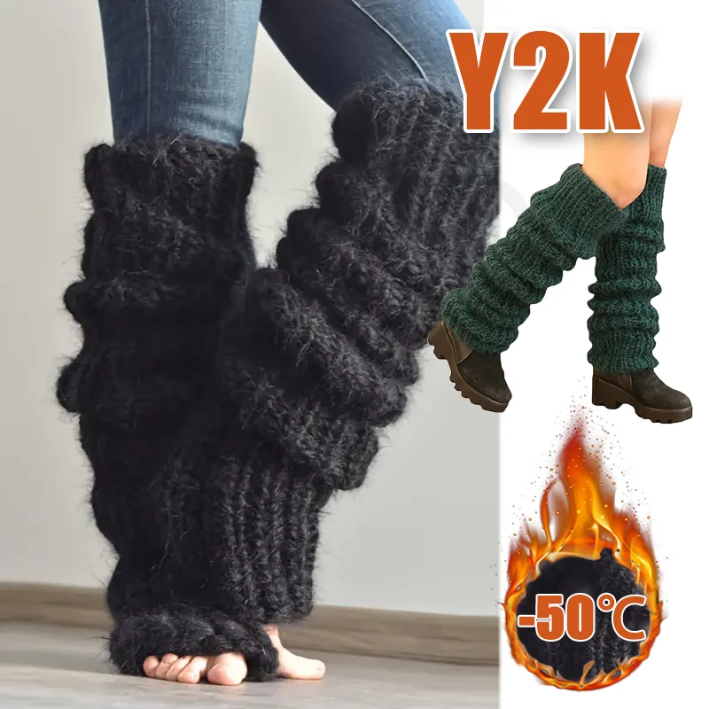 Over Knee Y2K Leg Warmers Korean Lolita Girls' LONG Socks Pile Up Socks Foot Warming Cover Solid Color Thermal Furry Stockings