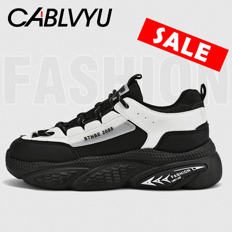

CABLVYU Men Running Shoes Sneakers for Men Outdoor Anti-skid Sports Shoes Breathable Lightweight Shock Absorption Men Shoes