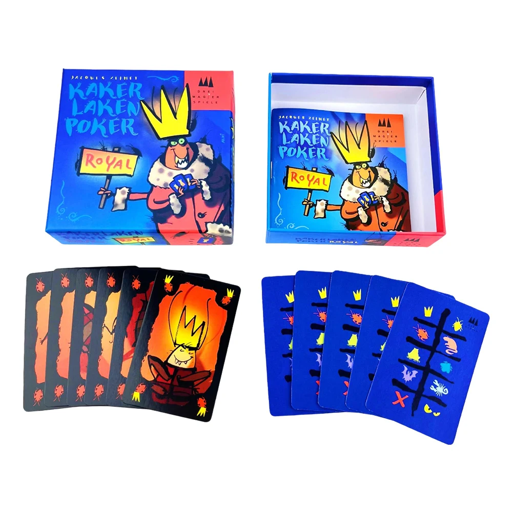 Kaker Laken Poker Royal Polilla Tramposa Board Game Xiaoqiang Cheating Moth Board Game for Family for Adults Children