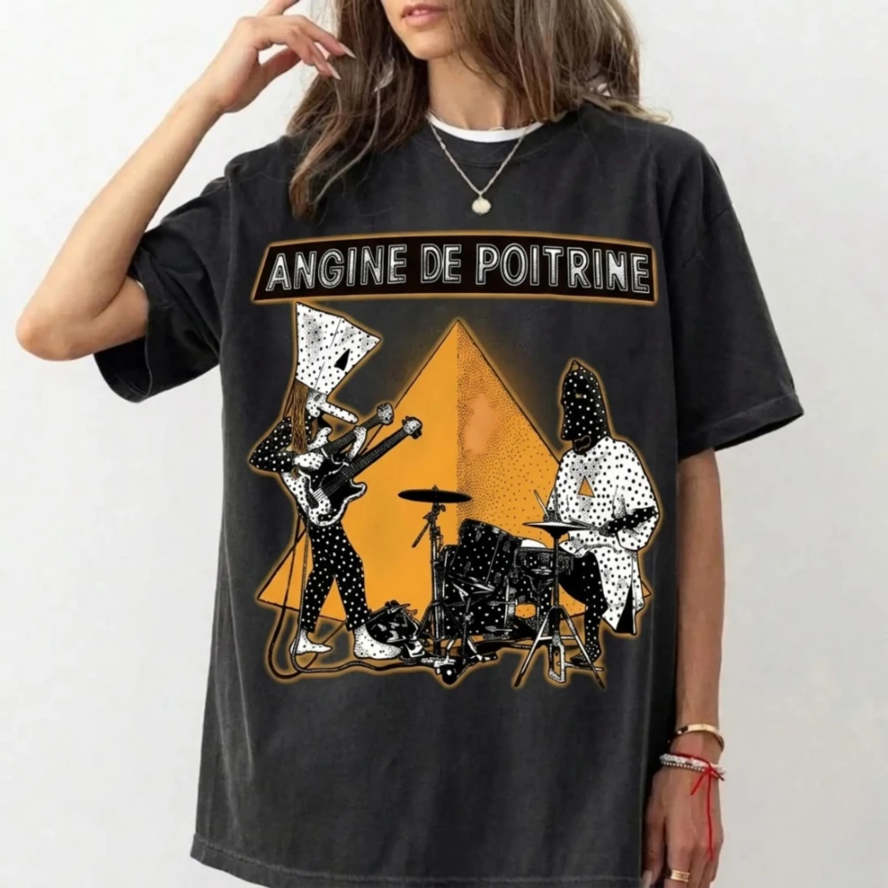 Angine de Poitrine Band T-Shirt, Angine De Poitrine Tee, Alt Fashion Geschenk, Dark Gothic Rock Tee, Ästhetische Grunge-Bekleidung