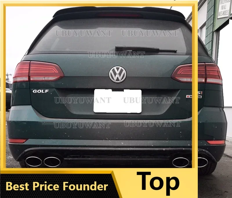 Per Vw Golf 7 Variant Wagon 2013-2017 Hatchback Car Rear Roof Lip Spoiler Wing Rear Trunk Roof Lip Cap Spoiler Trim Bodykit