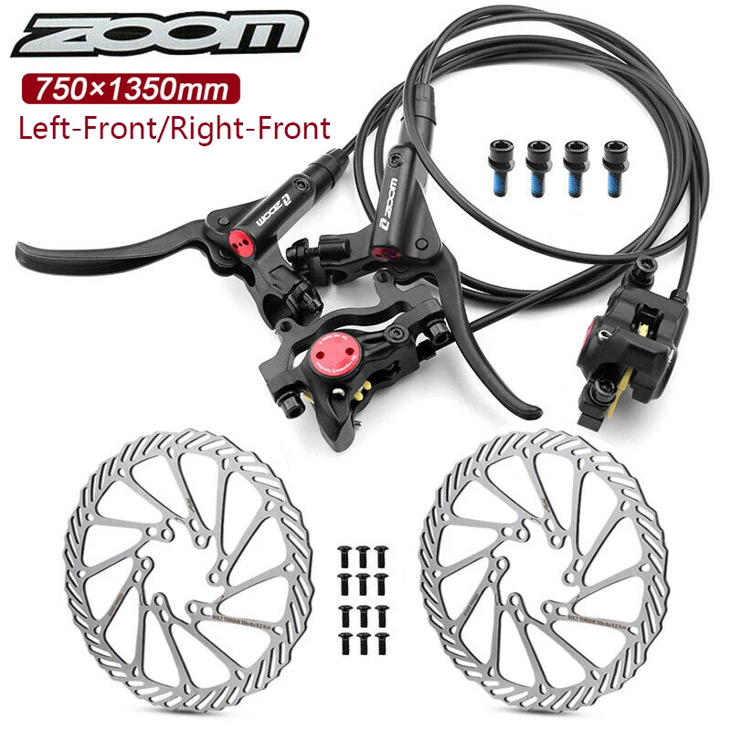 

ZOOM Bicycle Brakes HB875 Hydraulic Brake Mountain Bike Disc Brake Set Ultralight MTB Brakes Caliper 750/1350mm 160mm Rotor