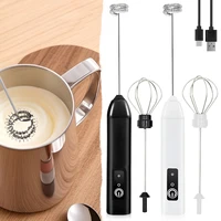 1 pièce Mousseur à lait électrique, mélangeur à café, batteur à œufs portable, rechargeable par USB 500mAh 1