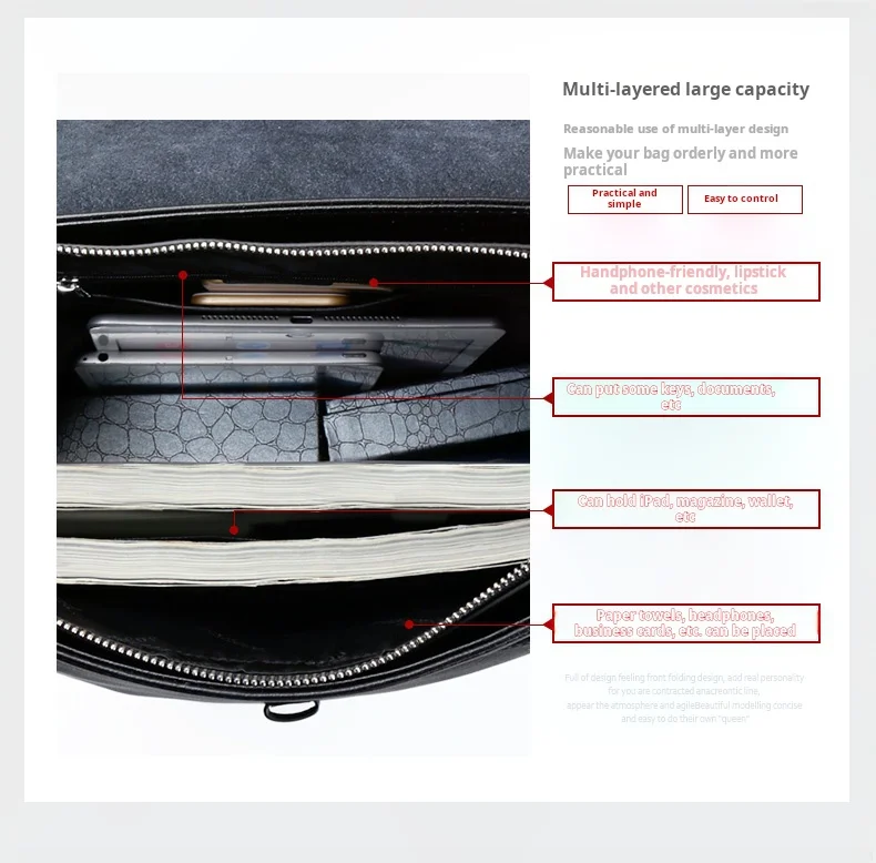 حقيبة ظهر عصرية من جلد البقر الطبيعي متعددة الاستخدامات للرجال، حقيبة أعمال أنيقة بحمالتين للكتف باللون الأسود