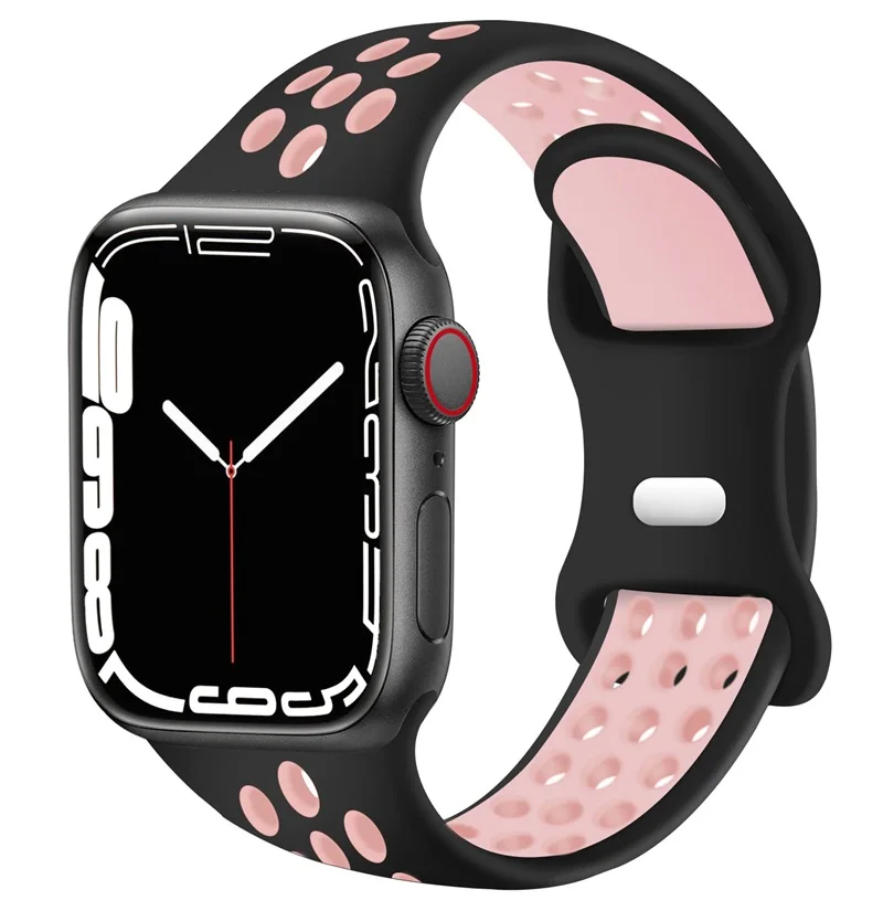 Premium Sport Silicone Strap for Apple Watch - Sleek and Comfortable Design