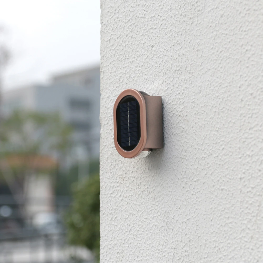 Solar LED Outdoor Night Light Plastic House Wall Lamp Waterproof Sensory Switch Easy Installation Adjustable for Courtyard Park