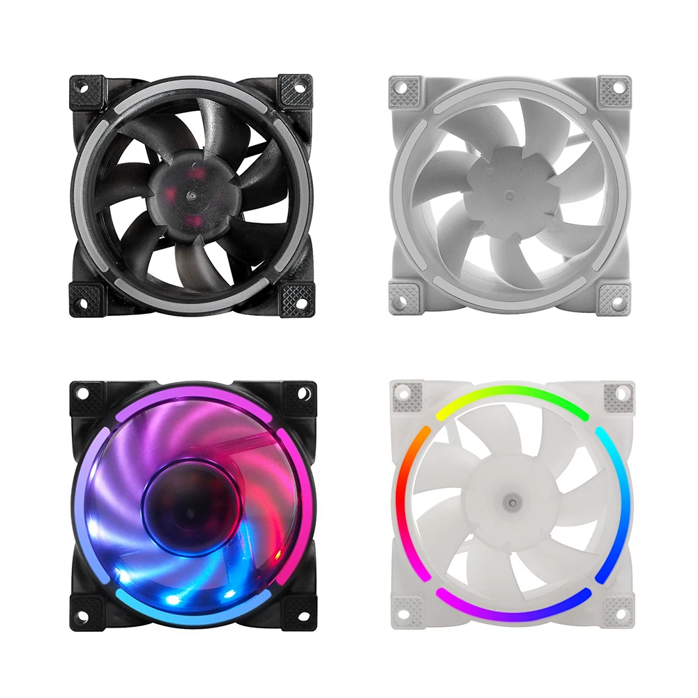 GameMax RB300 RGB PC Case Fan 120mm 5V 3pin Quiet AURA SYNC Colorful  Desktop Computer Cooler Cooling LED ARGB Fan