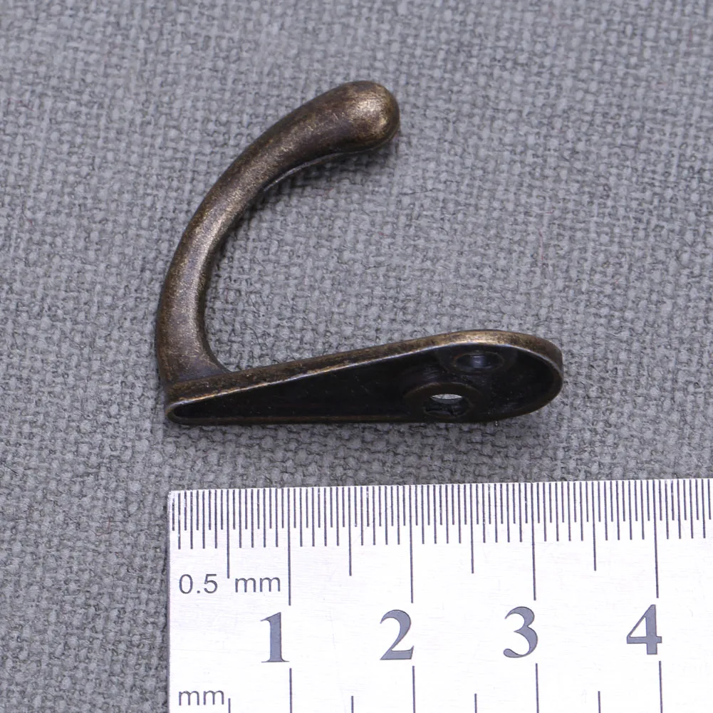 10pcs Closet Organizer with Screw Zinc Alloy Wall Hanger Hardware Clasp Easy Installation Wall Mounted for Housewear Furnishings