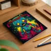 1pc CUTE ZOMBIE DOLL Coloring Book 24 Pages Halloween Adult Picture Book For Kill Time Graffiti Painting Drawing 2