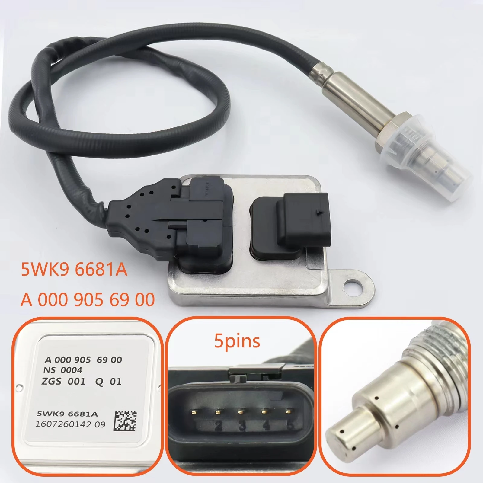 

Датчик оксида азота A0009056900 5WK96681A для Mercedes W166 W212 W222 W205 W207 W251 5WK9 6681A A 000 905 69 00