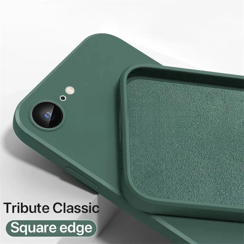 Soft Silicone Phone Case - Solid Color, Anti-Slip, Shockproof, Slim Fit Durable Design