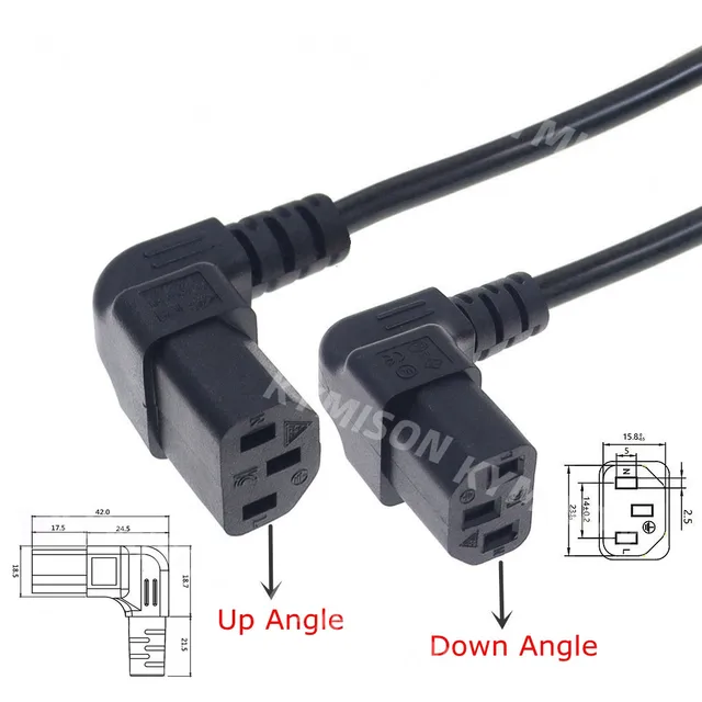 Gruppo Continuità Cavo Splitter Alimentazione C14 A 2 C13 - 30 Cm, 250V 10A, Per PC E UPS Adattatore Presa Industriale - Foto 9