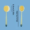 Double-Sided Soft Hair Massage Bath Brush Long Handle Back Rub Brush 2 In 1 Bath Brush With Bath Ball Double Side Scrub Brush 6
