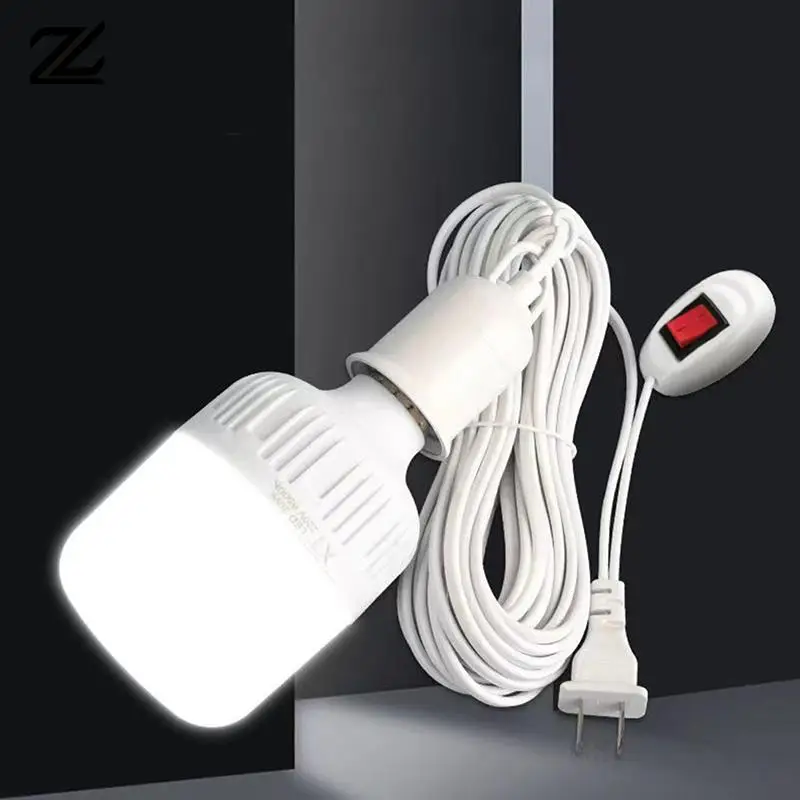 E27 250V 5A Suspension Universal Screw Socket With Switch Lamp Plug Holder Adapter Converter With Switch Lamp 2.3m Wire Length