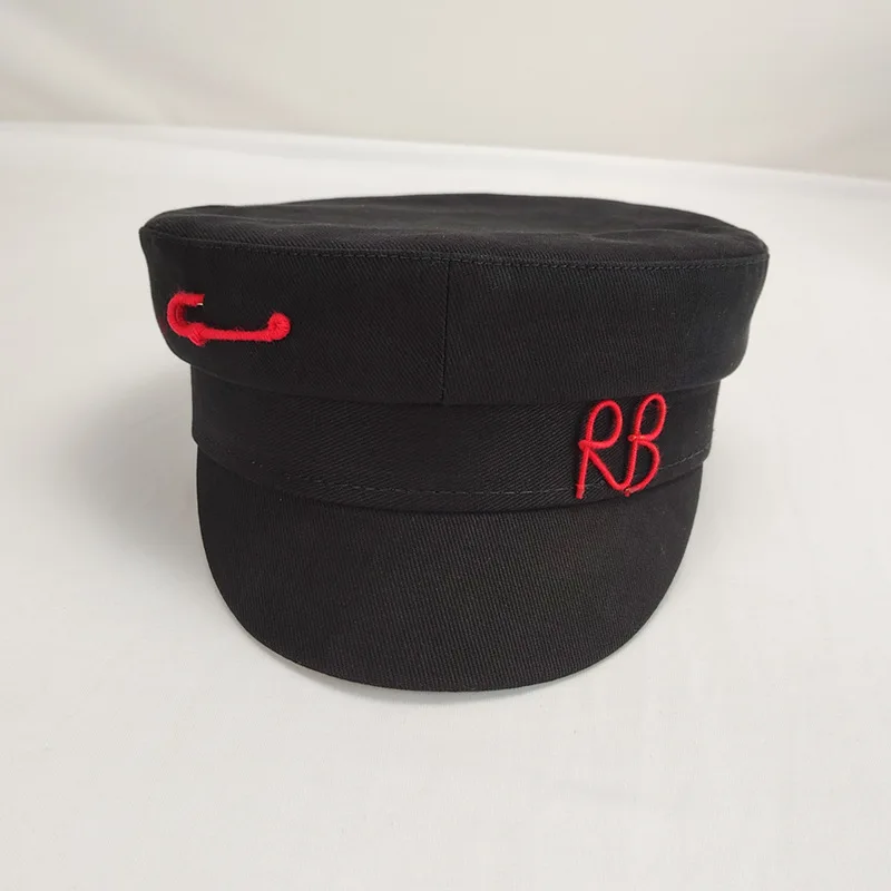 Women Hat Caps Fashion Cotton Pin decoration Letter Newsboy Caps