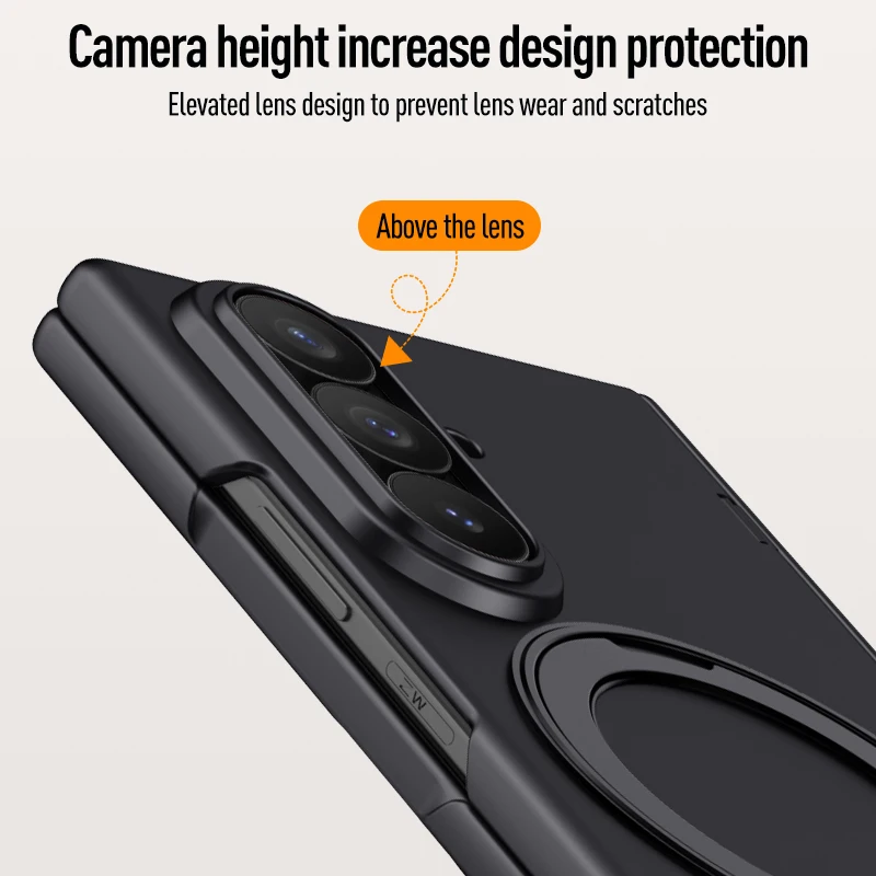 Premium All-in-One Case with Rotating Stand and Screen Protector - Smooth Finish