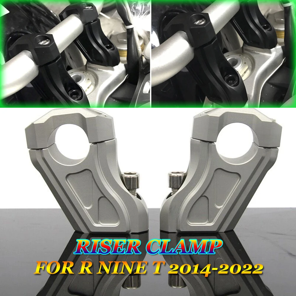 

For BMW R NINE T RNINET R Nine T 2014 - 2022 R9T Motorcycle Accessories Handlebar Riser Clamp Elevator Handle Heightening Pads