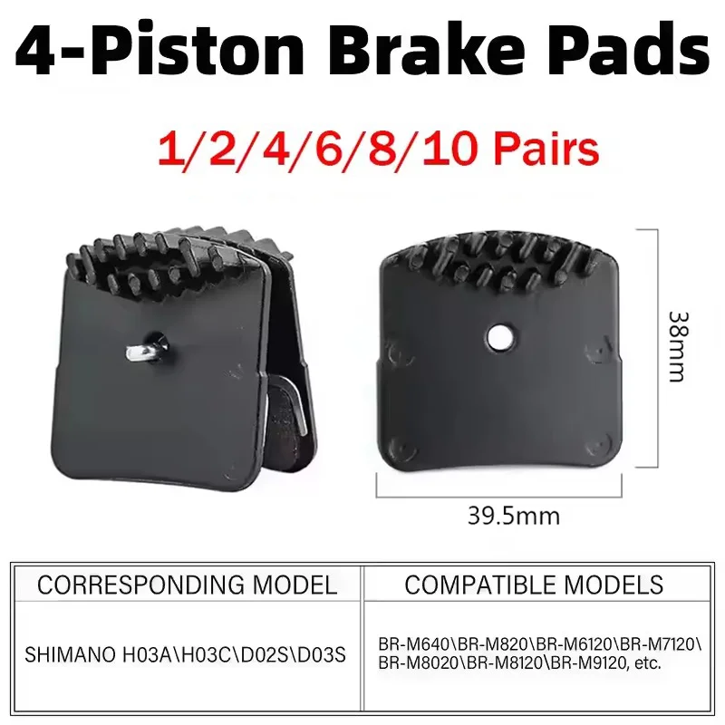 Plaquettes De Frein Résine Vélo Avec Ailettes Shimano H03A