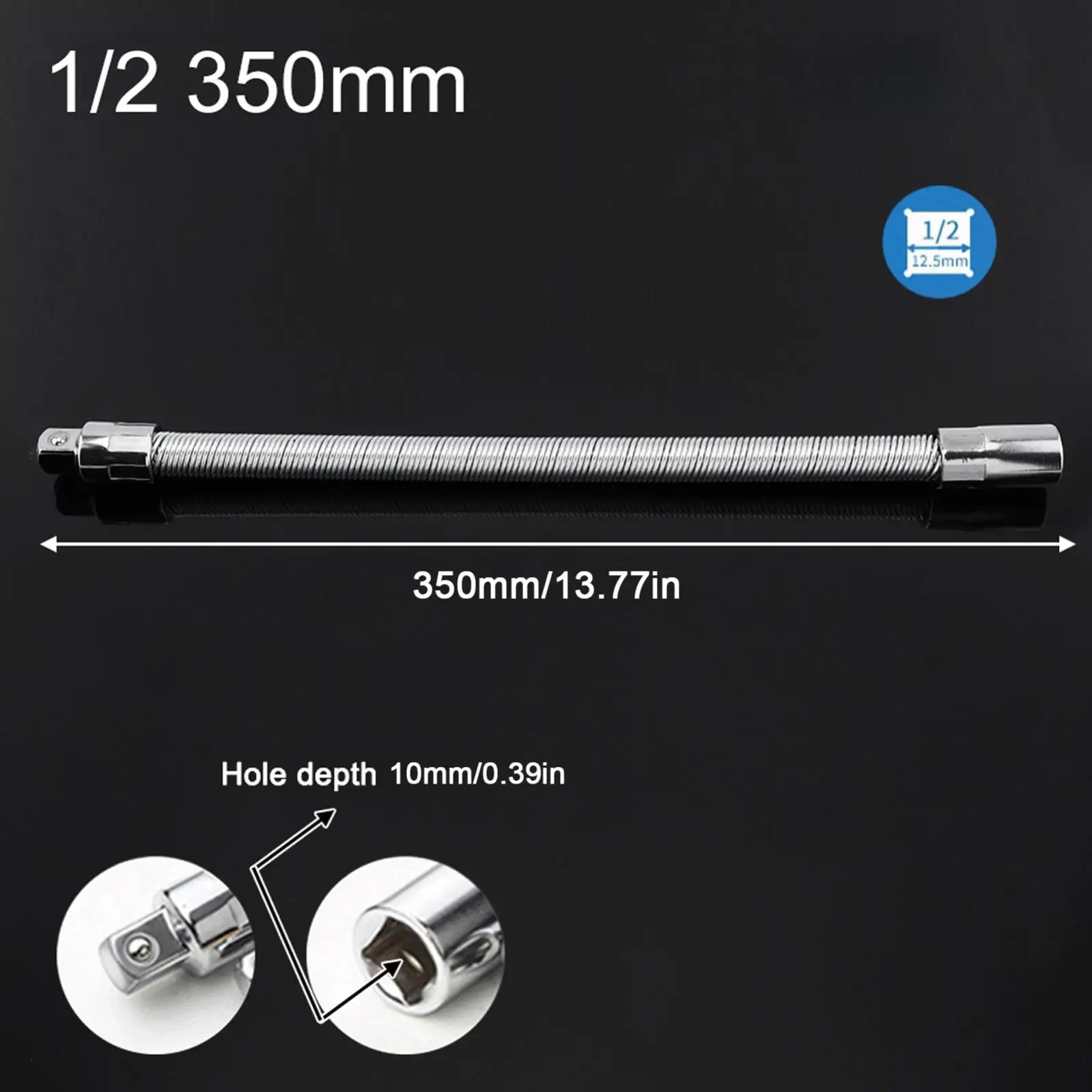 1/4 3/8 1/2 Längerer Antrieb Flexible Buchse Verlängerung Bar Adapter Metall Welle Umwandlung Kopf Hohe Drehmoment Buchse Hand Werkzeug Sets – Detail 10