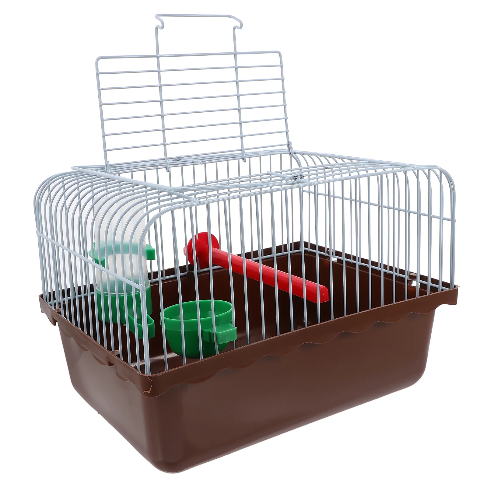 Spacious Bird Carrier for Travel Portable Bird Travel Cage with Perch Food Box Waterer Parrot Outing Carrying Cage Lightweight - Image 3