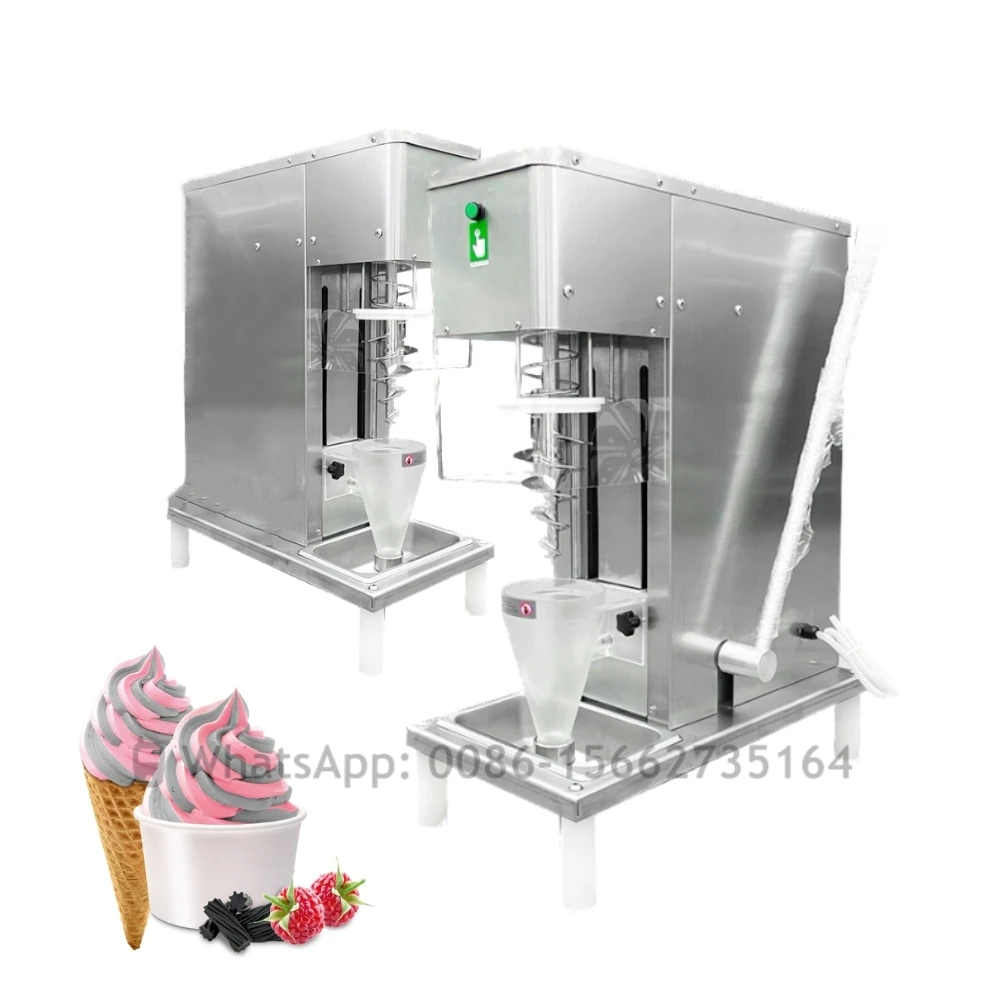Commercial Electric Swirl Drill Ice Cream Mixer Machine 750W Frozen Yogurt Ice Cream Machine With Cleaning Function 5