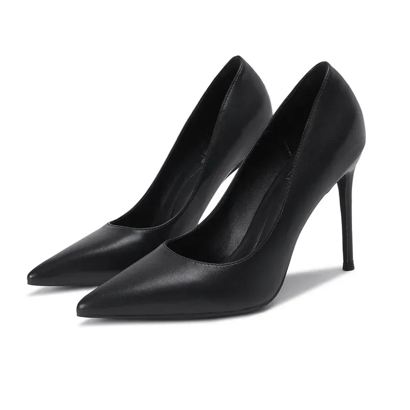 10 Cm High Heels Women Big Size Spring Autumn Solid Color