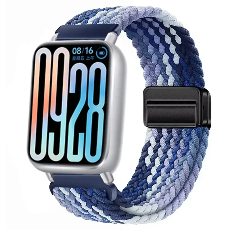 Nylon Braided Magnetic Buckle Strap - Breathable & Comfortable Replaceable Band
