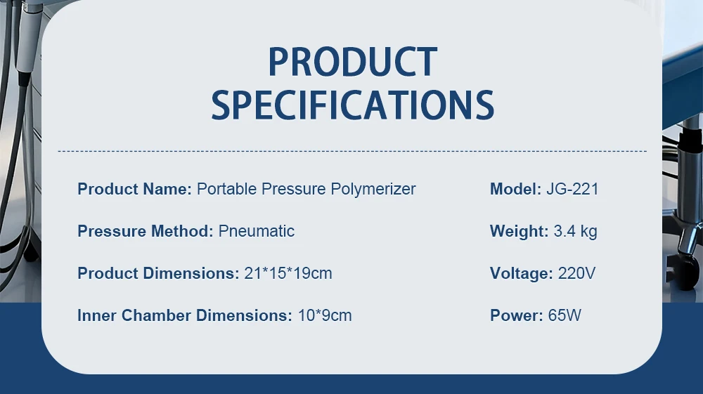 Dental Pressure Polymerizer Lab‑use Denture Processing Machine Dental Injection
