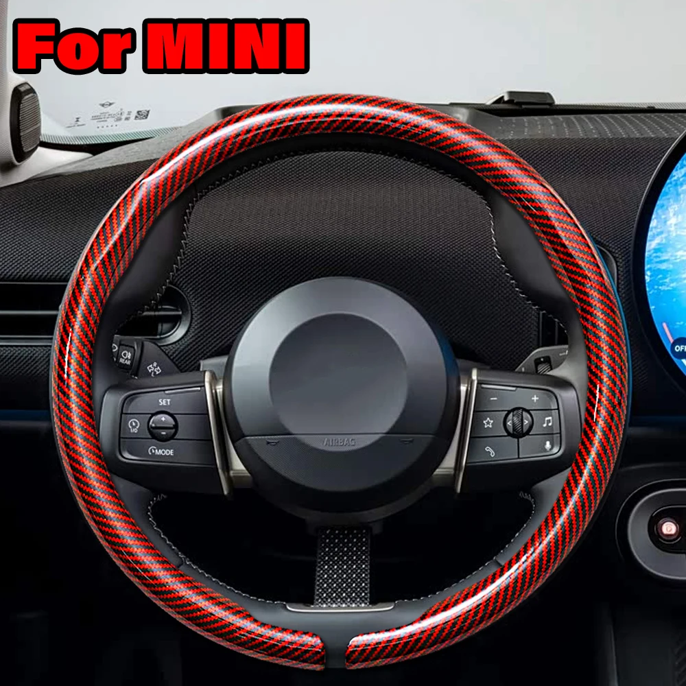 Ontto Custodia In Pelle Per Chiave Mini Cooper – Adatta Per F54 Clubman, F55 F56 F57, F60 Countryman, 3 Pulsanti, Colore Rosso