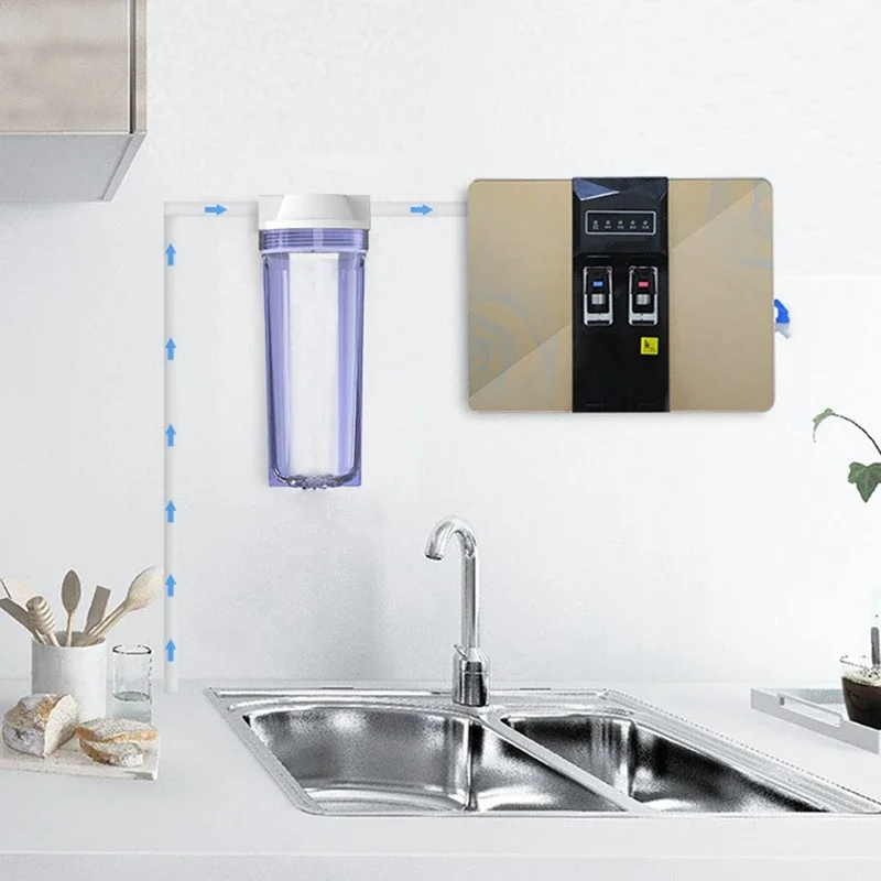 Prefilter Water Filter Bottle 10Inch Explosion-Proof Bottle Water Filter Parts Connector G1/2Inch Interface Shell