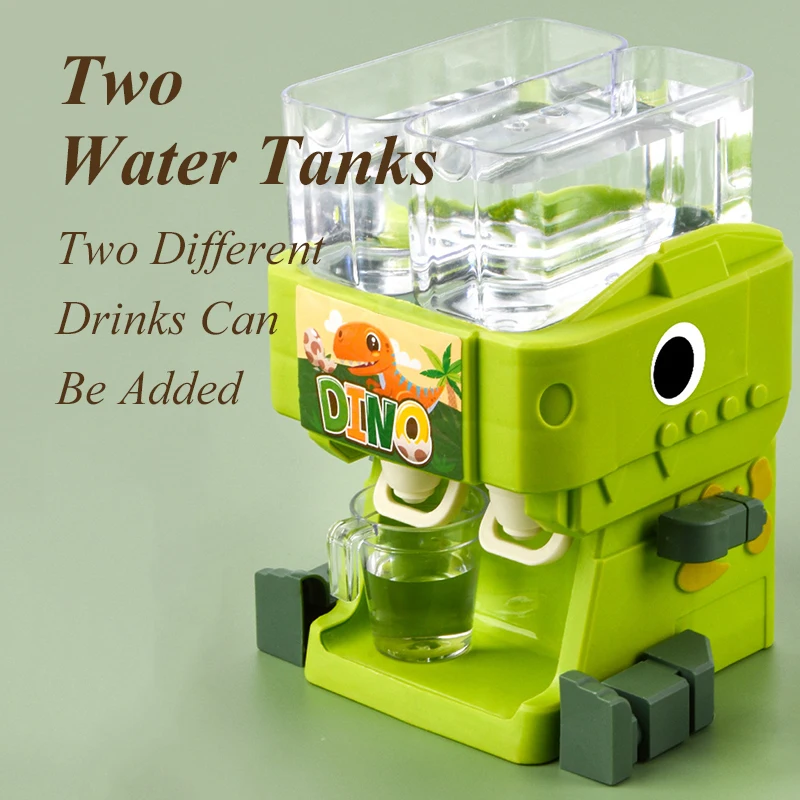 Mini Dual Water Dispenser Kitchen Toys Realistic Miniature Water Juice Drinking Fountain Pretend Play Funny Toys for Boys Girls 5